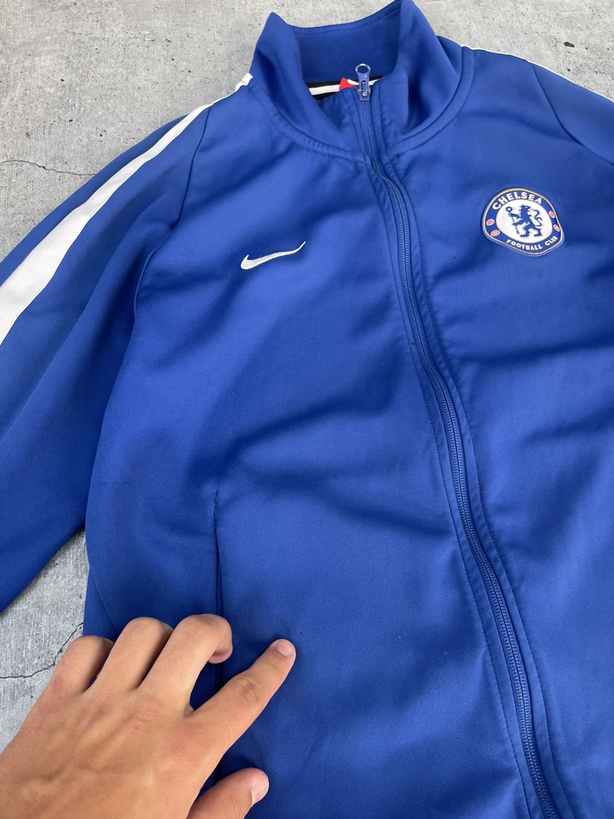 Chelsea Soccer Nike Chelsea Blue Track Training Top Football Soccer Size US M / EU 48-50 / 2 - 4 Thumbnail