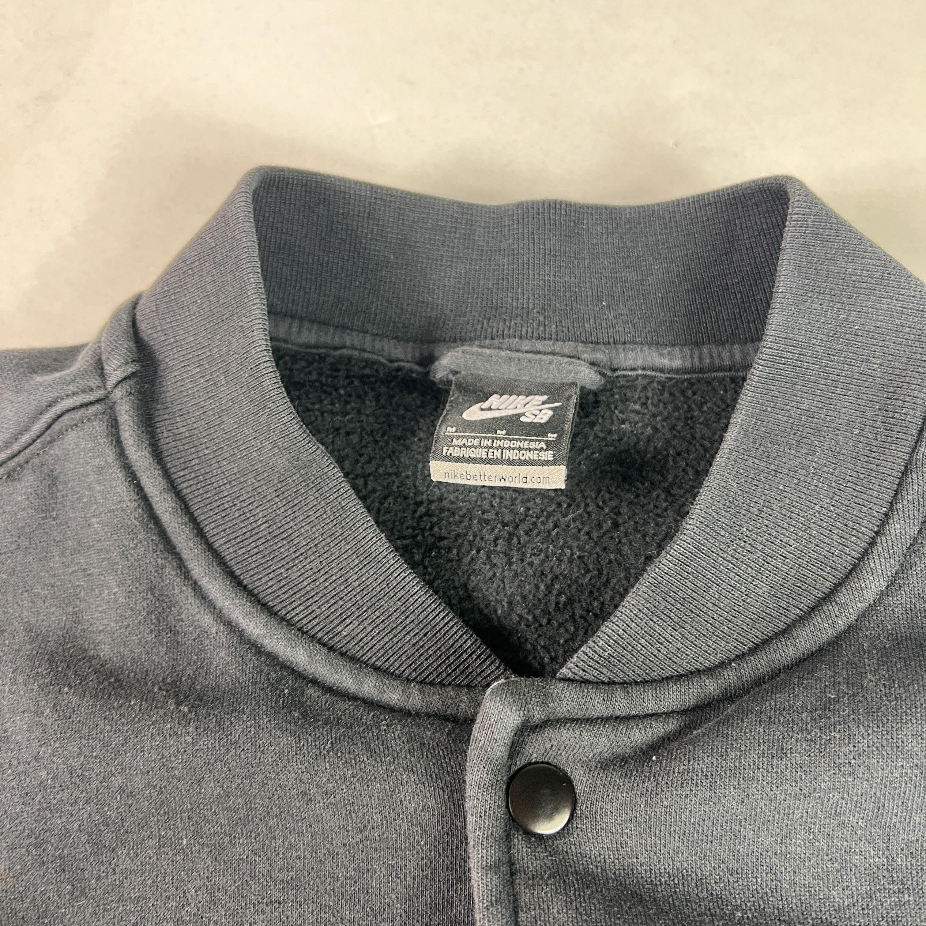 Nike SB Nike SB Skateboarding Jacket Black Faded Snap Button Bomber Size US M / EU 48-50 / 2 - 7 Thumbnail