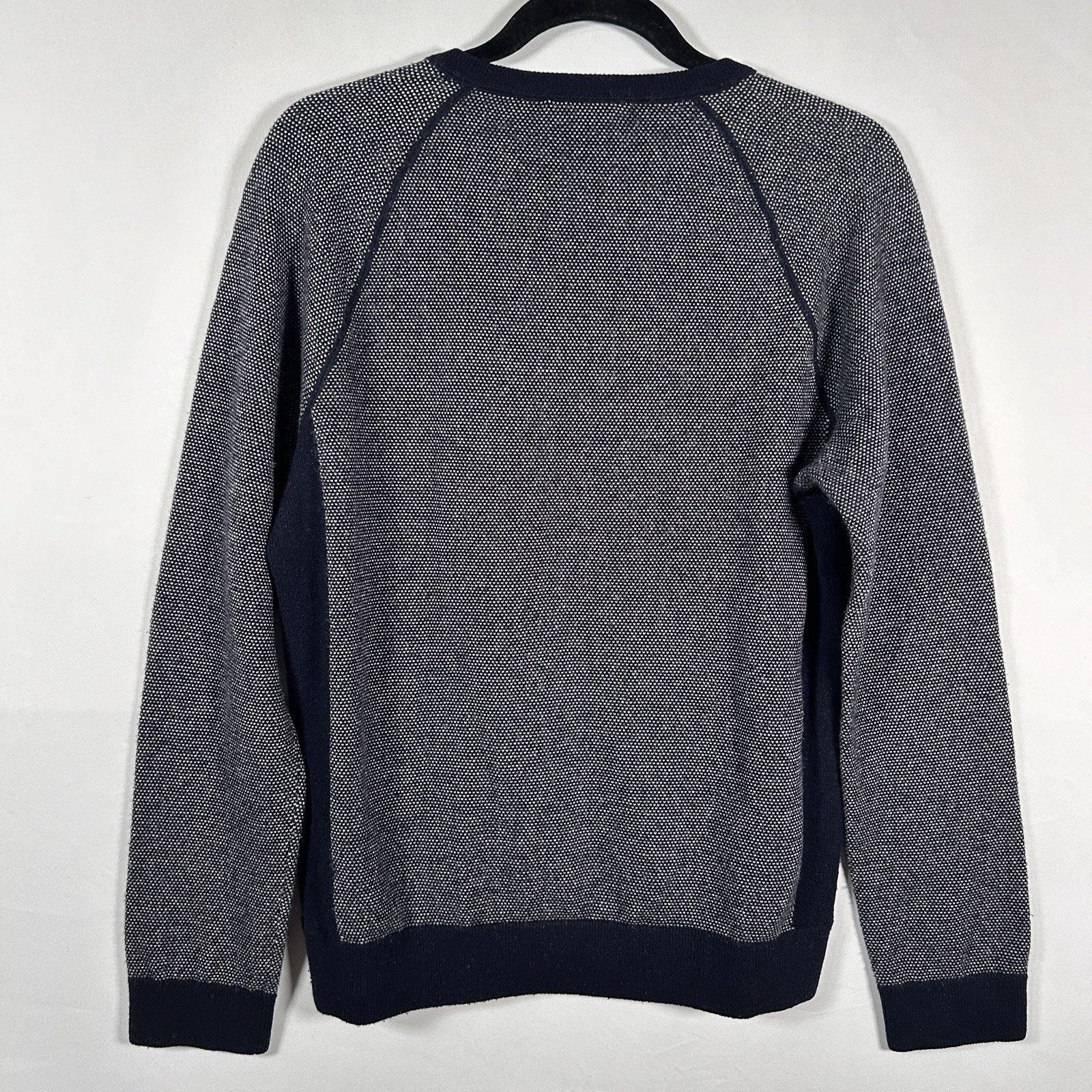 Vince Vince. Designer Wool Cashmere Sweater Men’s Navy Gray Small Size US S / EU 44-46 / 1 - 4 Thumbnail