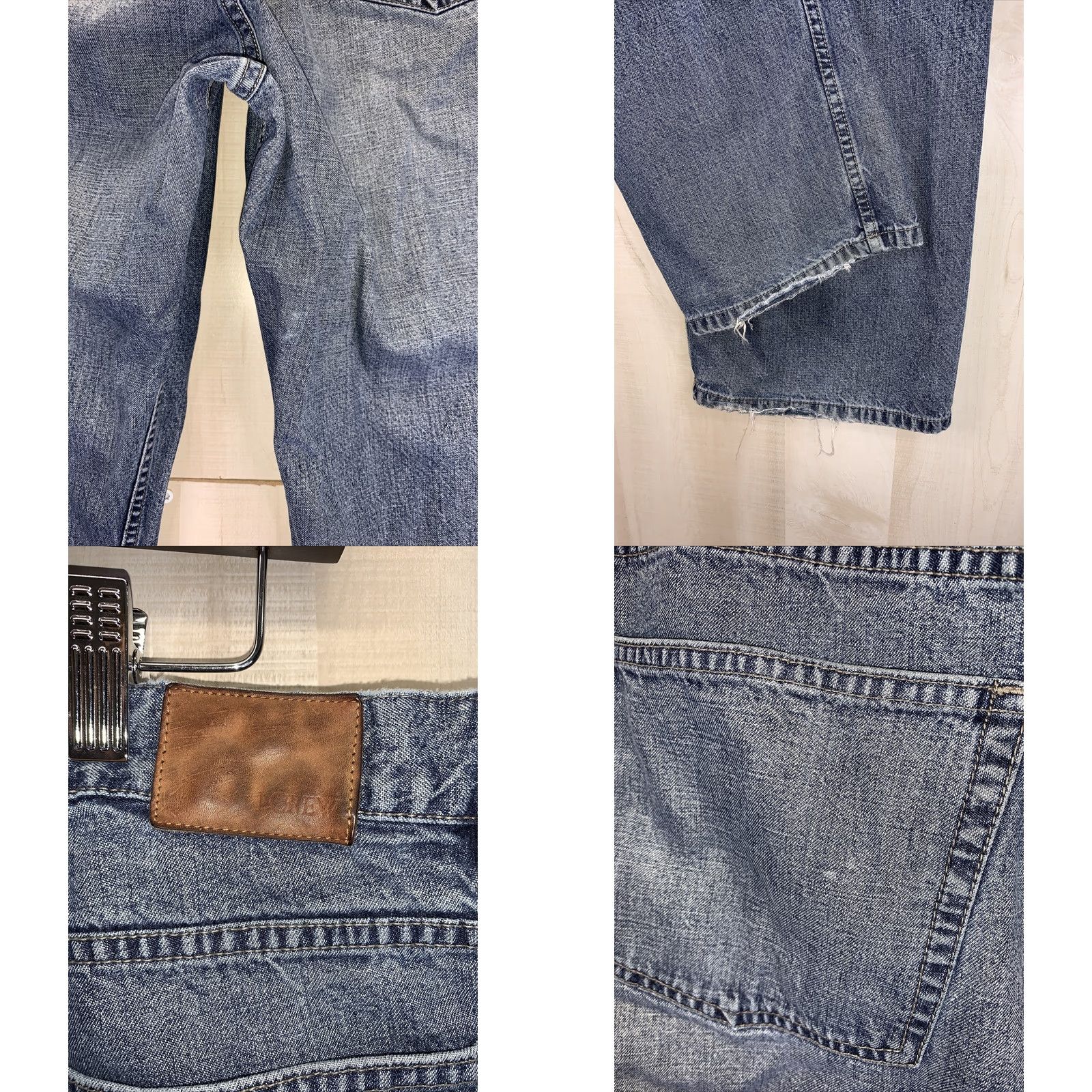 J.Crew J.CREW Jeans Mens 34x32 Straight Leg Denim Blue Regular Cotton Zip 34 in inseam 32 in Mens Jeans Size US 34 / EU 50 - 8 Thumbnail