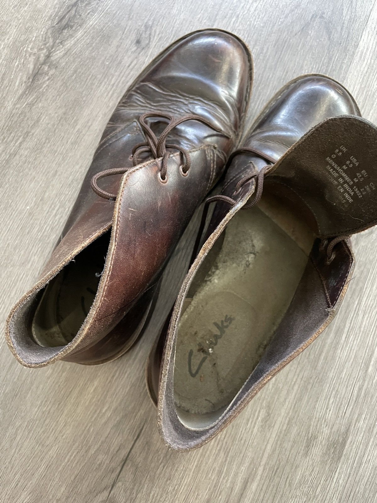 Clarks Clark’s “Leather” Mid Lace-up Shoes (Sz.9.5) Size US 9.5 / EU 42-43 - 6 Thumbnail