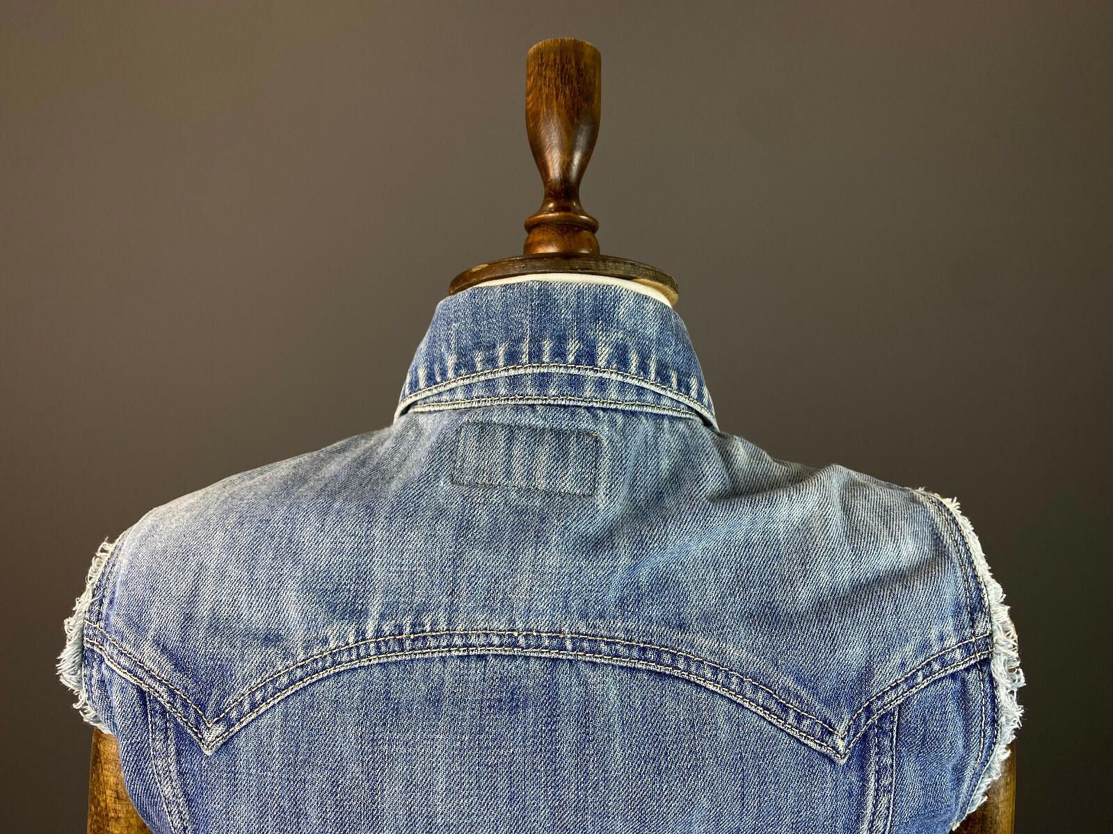 Edwin Edwin W'Chanty Vest Blue Denim Sleeveless Vest Jacket Size S Size S / US 4 / IT 40 - 5 Thumbnail