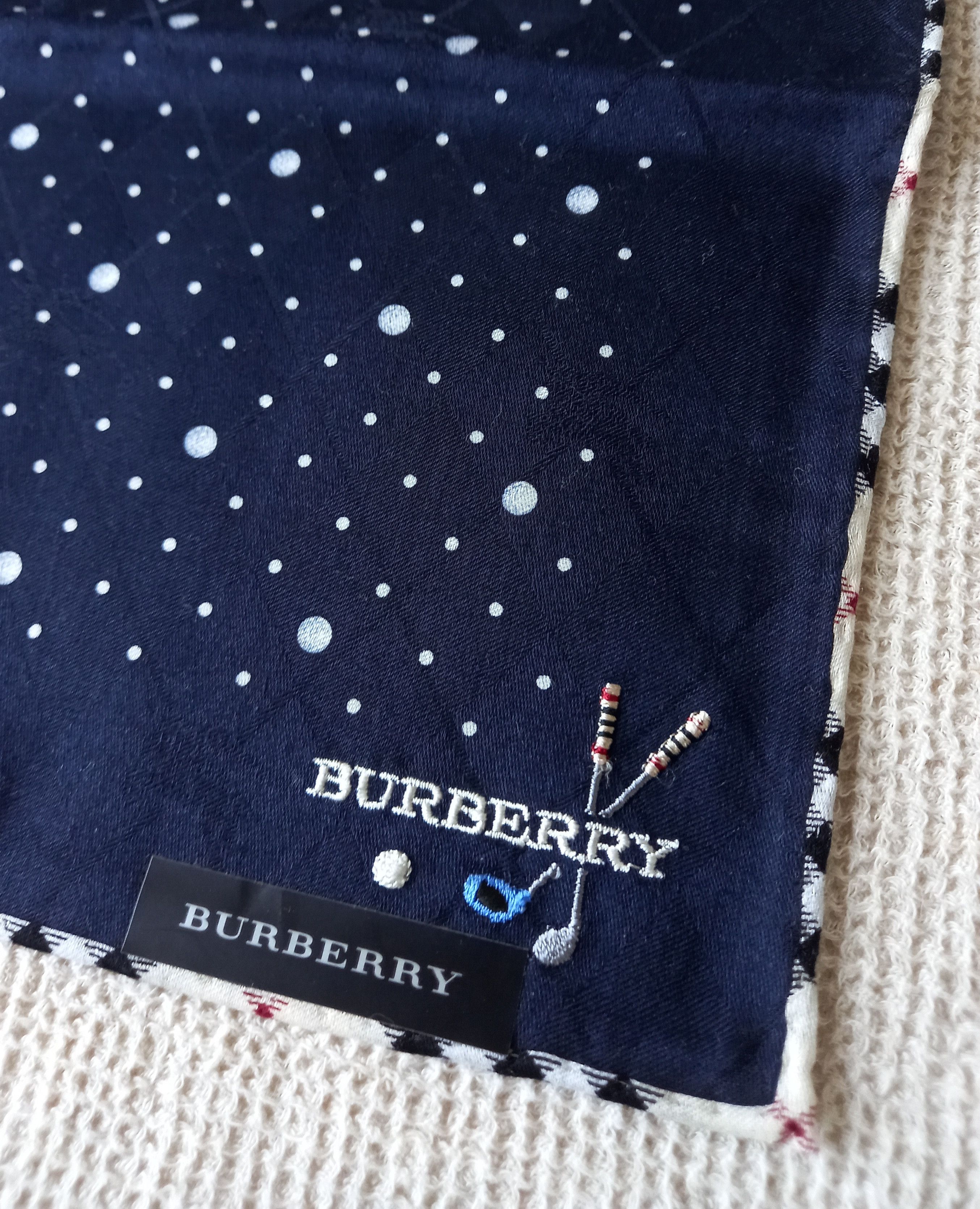 Burberry Vintage NEW Japan Burberry bandana handkerchief polka dot golf club Grailed