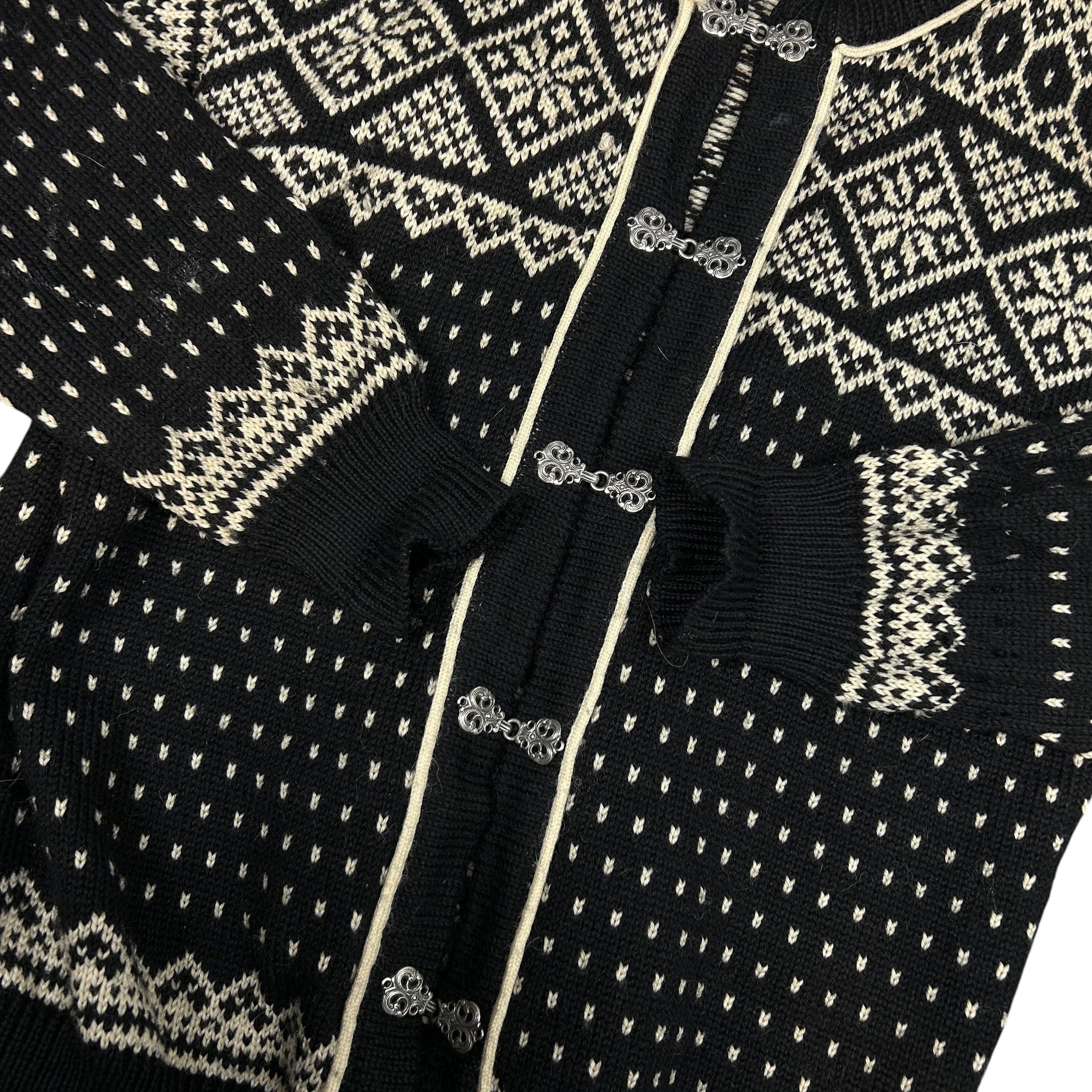 Dale Of Norway Dale Of Norway Black Knit Cardigan Sweater Fair Isle XL Size US XL / EU 56 / 4 - 4 Thumbnail