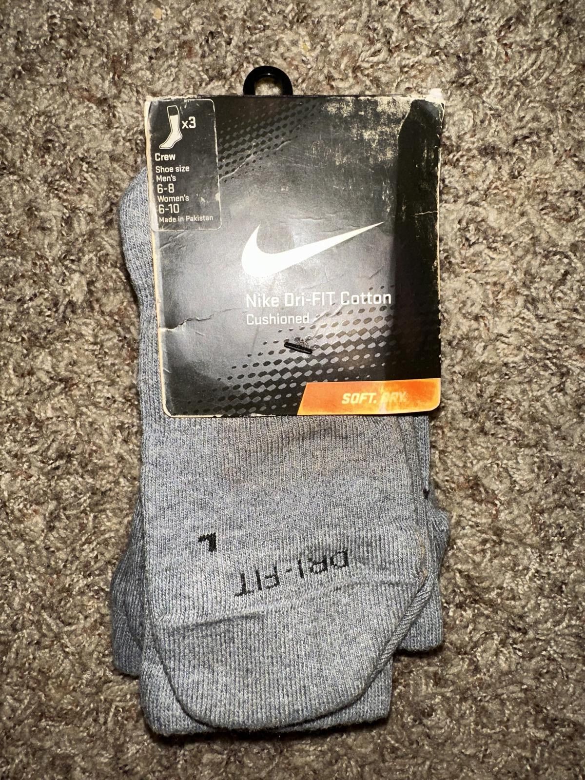 Nike Nike Men’s 3-pack Everyday Cushion Crew Training Socks Size ONE SIZE - 1 Thumbnail