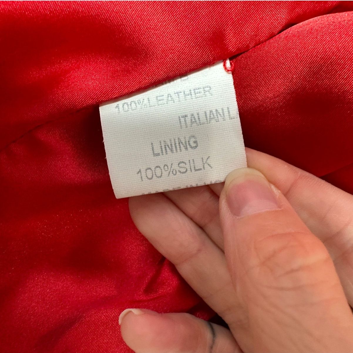 Other William B Red Leather Moto Jacket Front Zip Silk Lining S Size S / US 4 / IT 40 - 7 Thumbnail