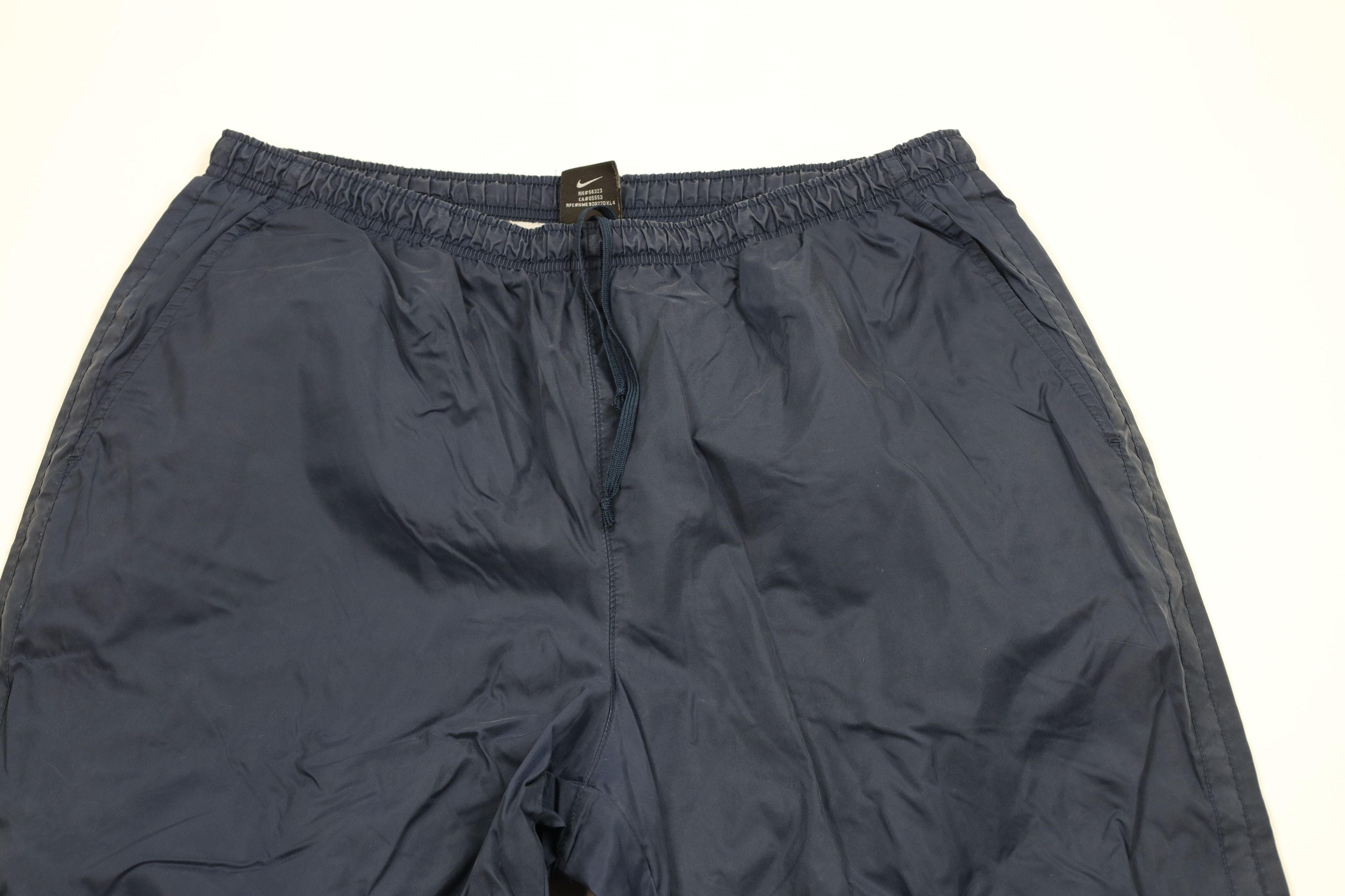 Nike × Vintage Vintage 90s Y2K Nike Travis Scott Mini Swoosh Wide Leg Pants Size US 38 / EU 54 - 2 Thumbnail