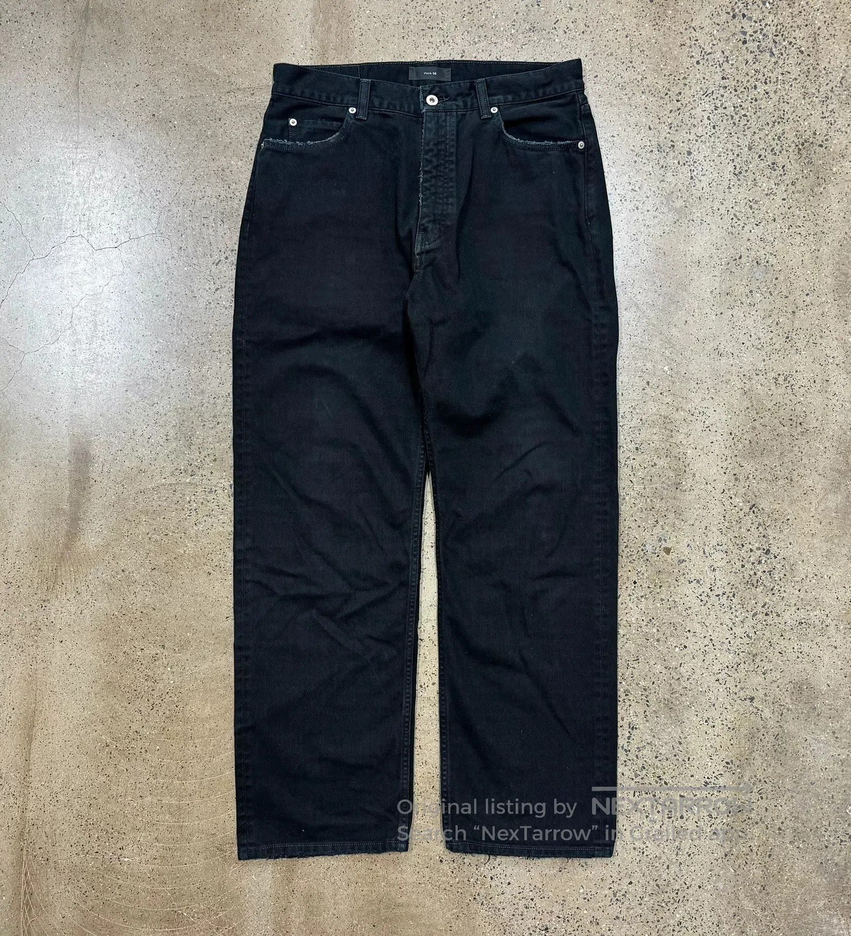 Vuja De VUJA DE LUKE PL BAGGY JEANS IN MUDWASH BLACK | Grailed