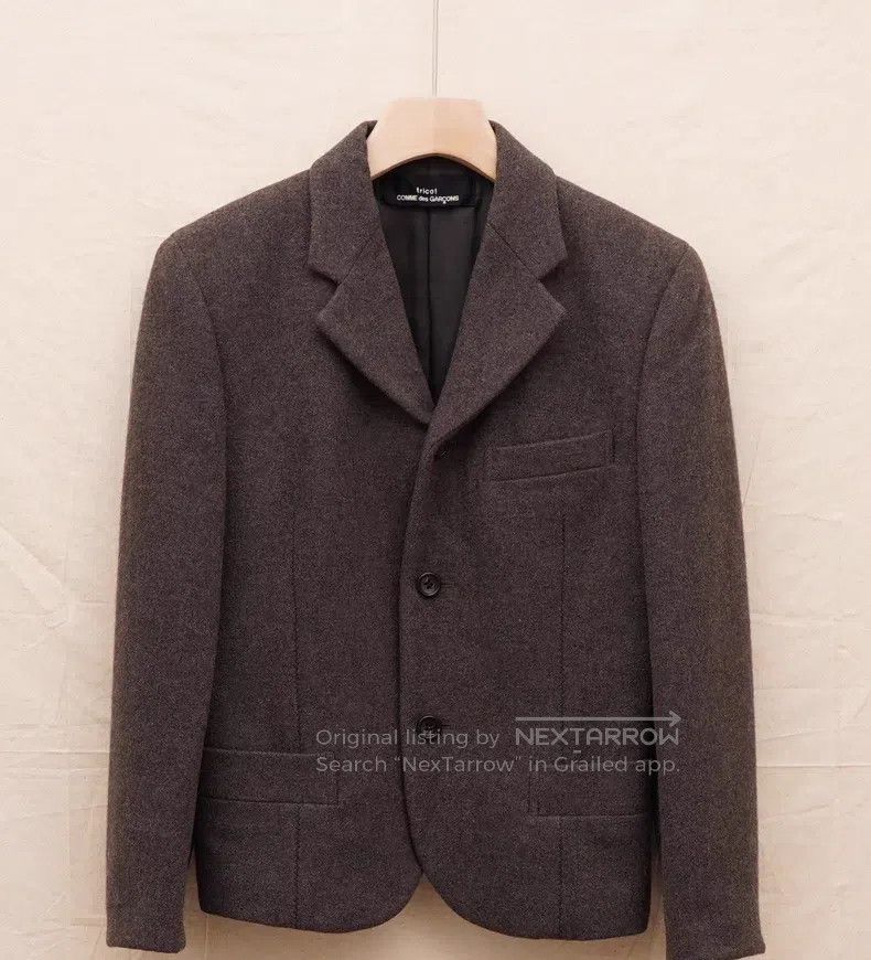 Comme des Garcons Comme Des Garcons 0 Beige Three Button Slim Cut Woolen Bla Size S / US 4 / IT 40 - 1 Thumbnail