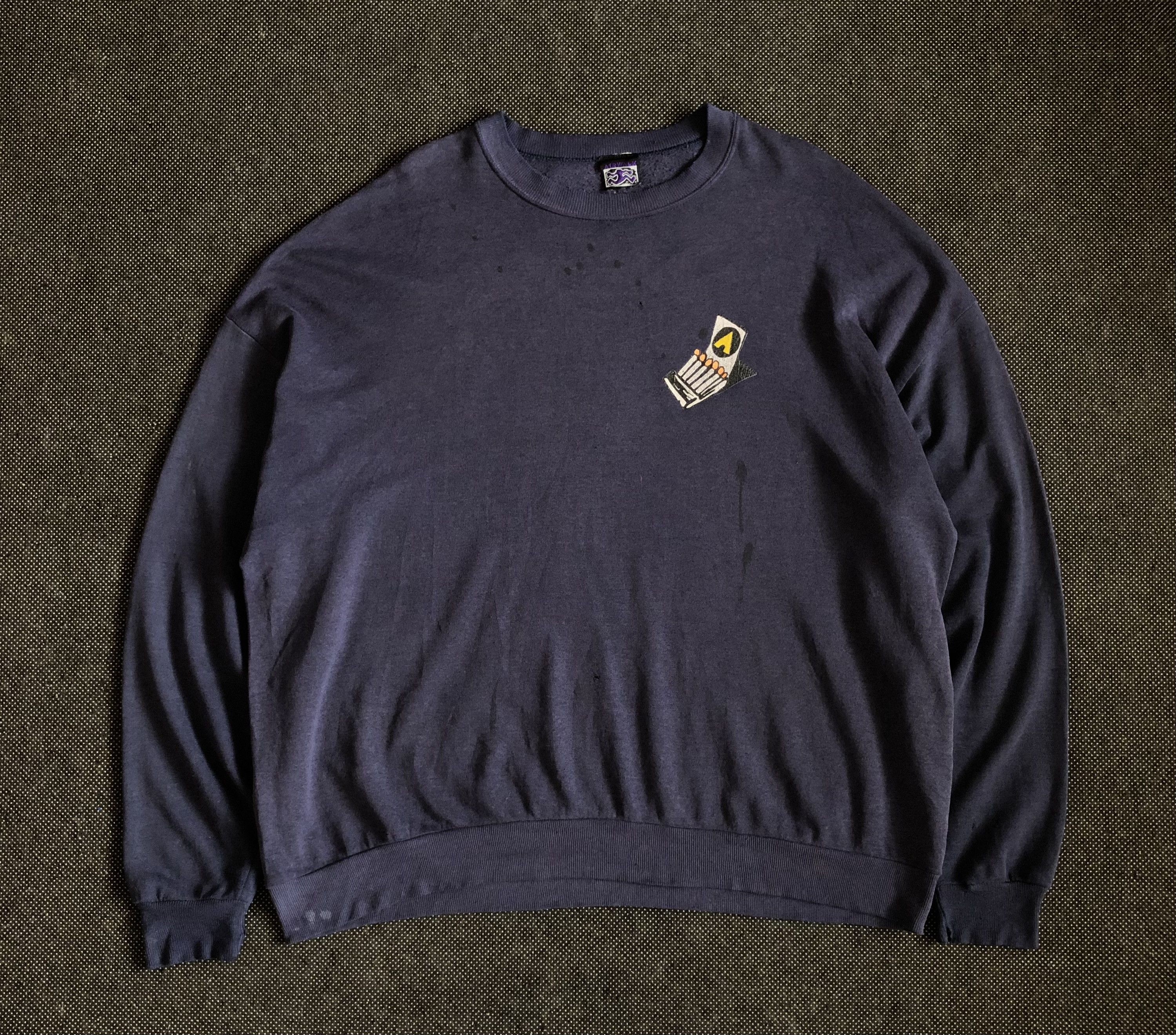 Airwalk RARE🔥VINTAGE 1990’S AIRWALK SKATEBOARDS MATCHBOX SWEATSHIRT Size US XL / EU 56 / 4 - 2 Thumbnail