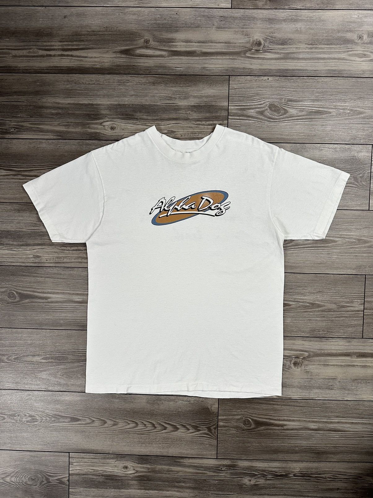 Vintage Vintage 90’s Alpha Dog T Shirt Size US XL / EU 56 / 4 - 1 Thumbnail