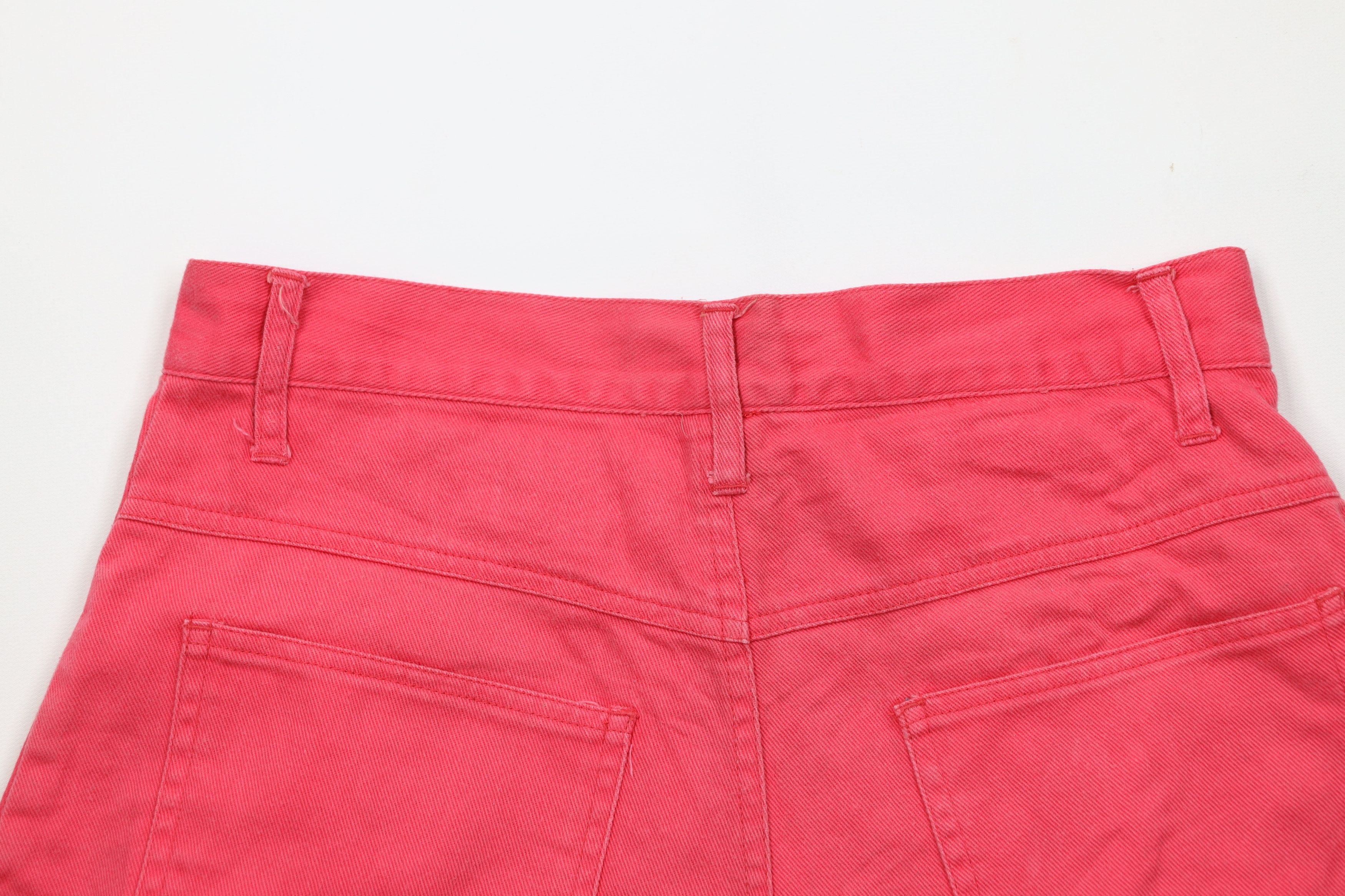 Vintage Vintage 90s Streetwear Cuffed Denim Jean Shorts Jorts Pink Size 32" / US 10 / IT 46 - 10 Thumbnail