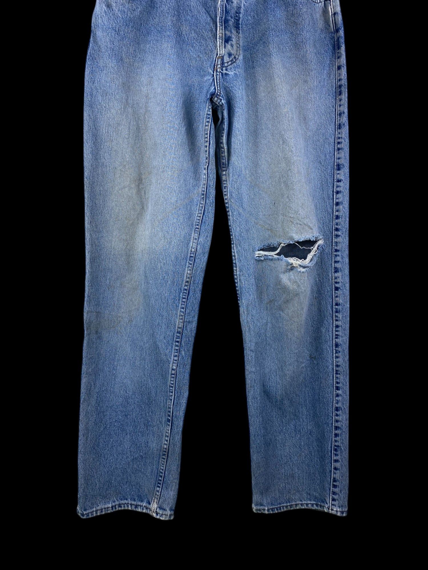 Levi's Vintage Clothing Vintage 90S Levis Baggy Loose Silvertab Distressed Dirty Size US 33 - 7 Thumbnail