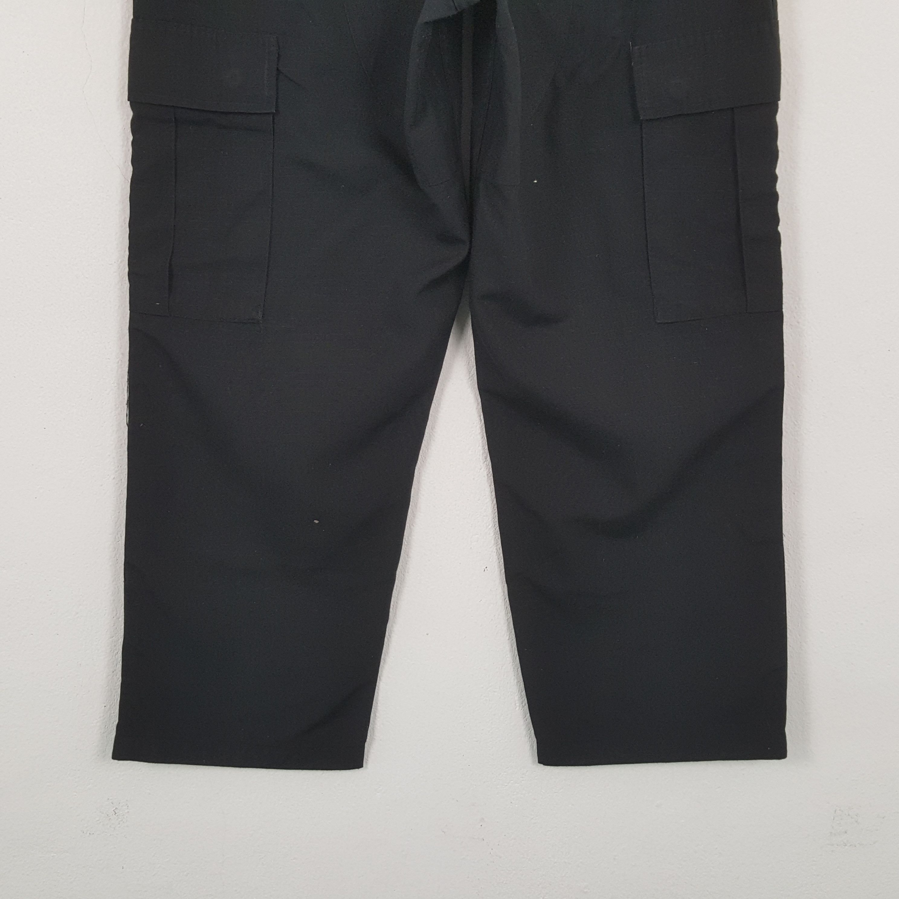 Designer Vintage Black Cargo Streetwear Skateboard Casual Pants RR9 Size US 30 / EU 46 - 6 Thumbnail