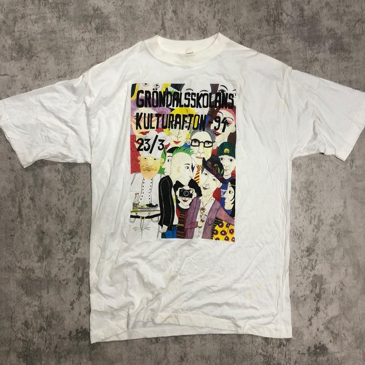 Other 1991 Grondalsskolan Kulturfestival T-shirt in white Size US L / EU 52-54 / 3 - 1 Thumbnail