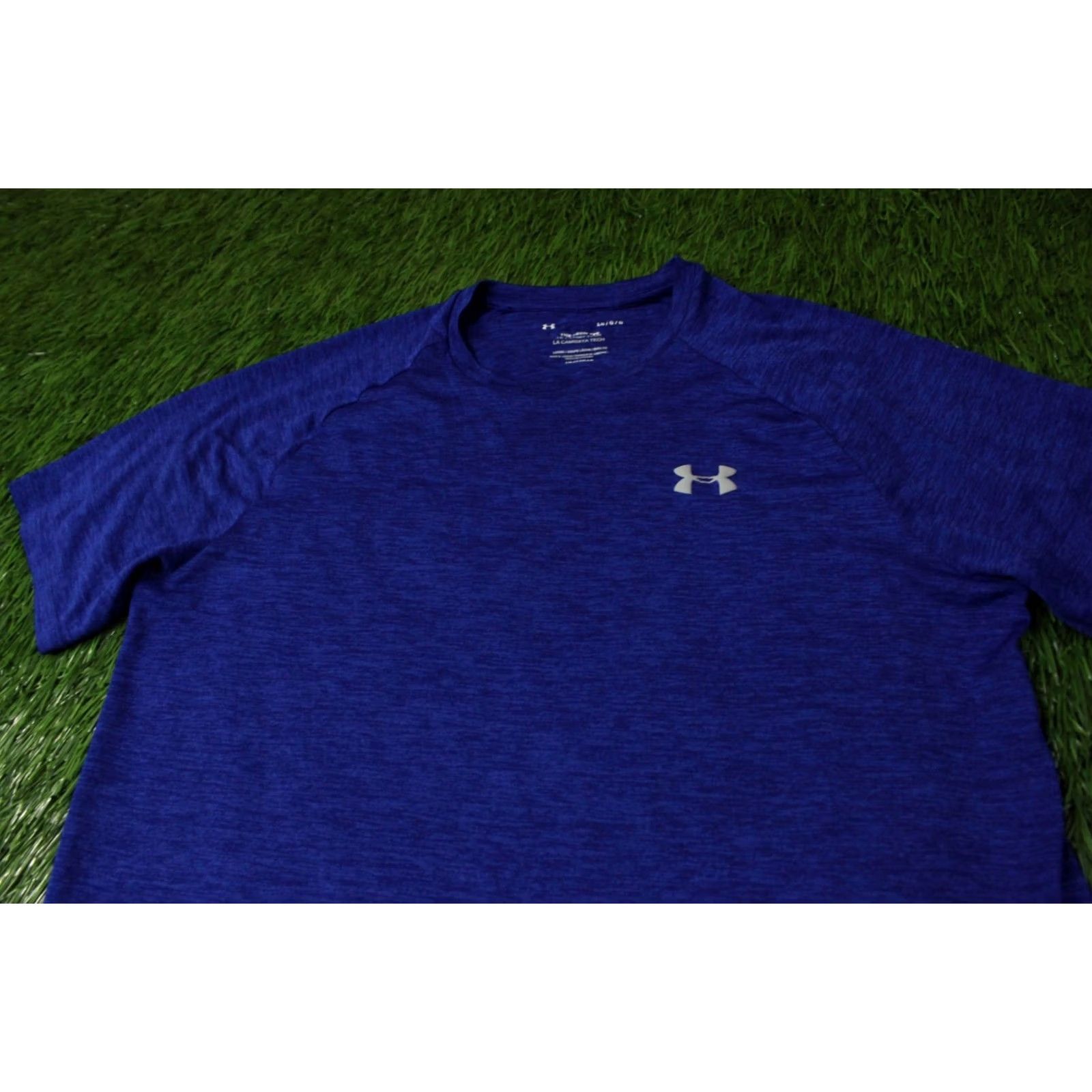 Under Armour UNDER ARMOUR TECH MEN SHIRT T-SHIRT Jersey BLUE 2019 CrossFit Training Loose Fit Short Sleeve Size L Size US L / EU 52-54 / 3 - 2 Thumbnail