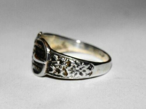 Designer Victorian Etched Buckle Ring Size ONE SIZE - 3 Thumbnail