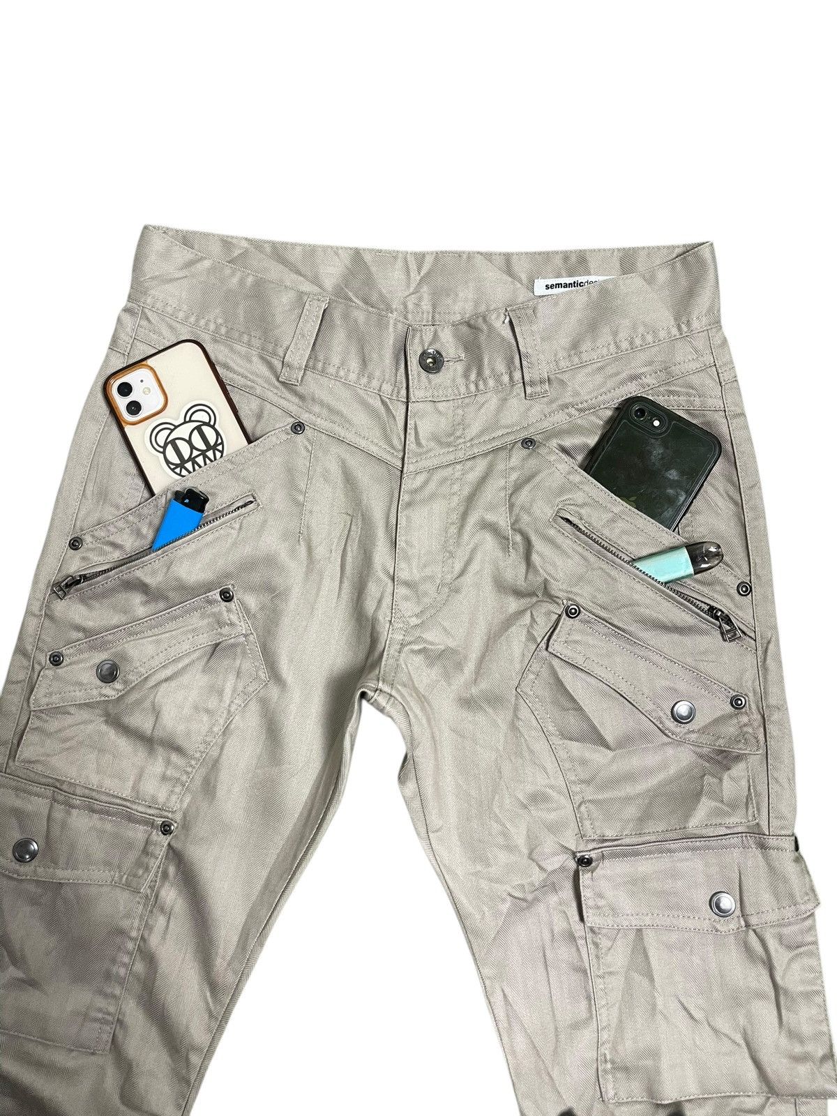 If Six Was Nine × Seditionaries × semanticdesign Semantic Design 10 Pockets Punk Cargo Pants (23) Size US 32 / EU 48 - 2 Thumbnail
