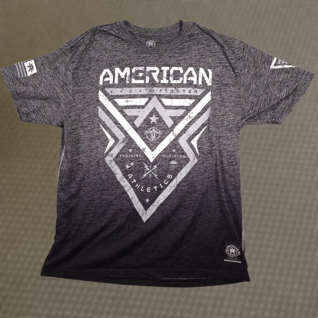 Vintage VINTAGE? No. American Fighter Shirt Mens 3XL Gray Athletic Training Division Graphic Tee Size US XXL / EU 58 / 5 - 1 Thumbnail