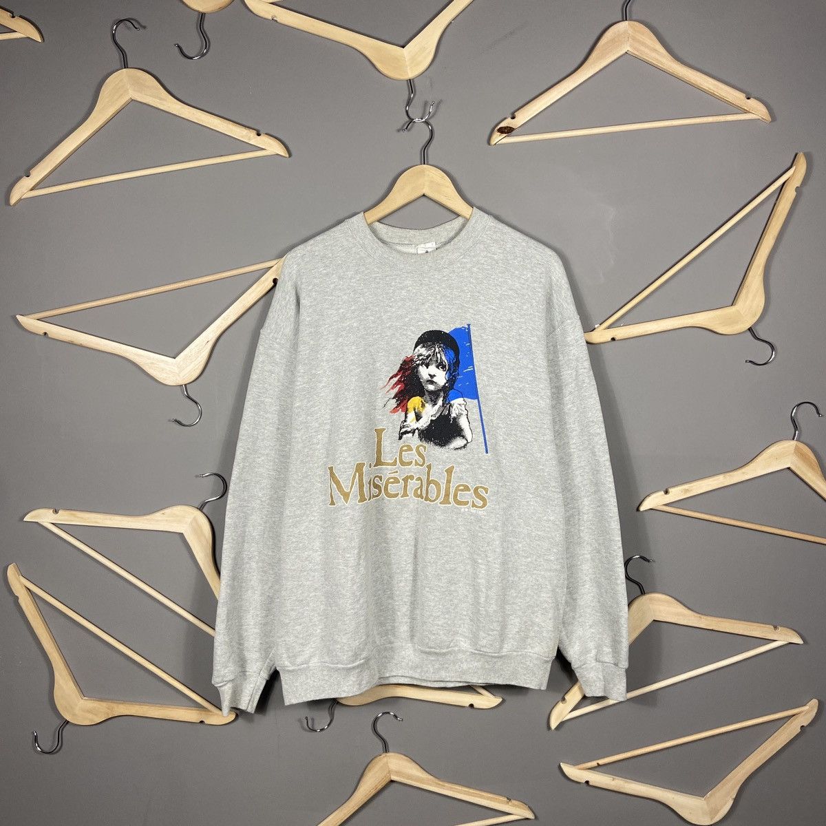 Vintage Vintage 1986 Les Miserables Sweatshirt Size US XL / EU 56 / 4 - 1 Thumbnail
