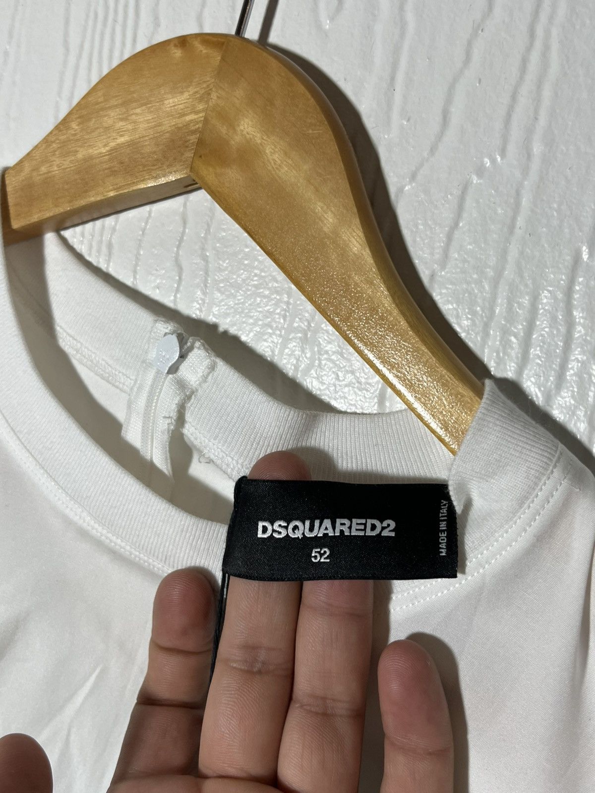 Designer SS17 NWT Dsquared2 100 White Zip Up Long Sleeve Shirt 52 Size US XL / EU 56 / 4 - 4 Thumbnail
