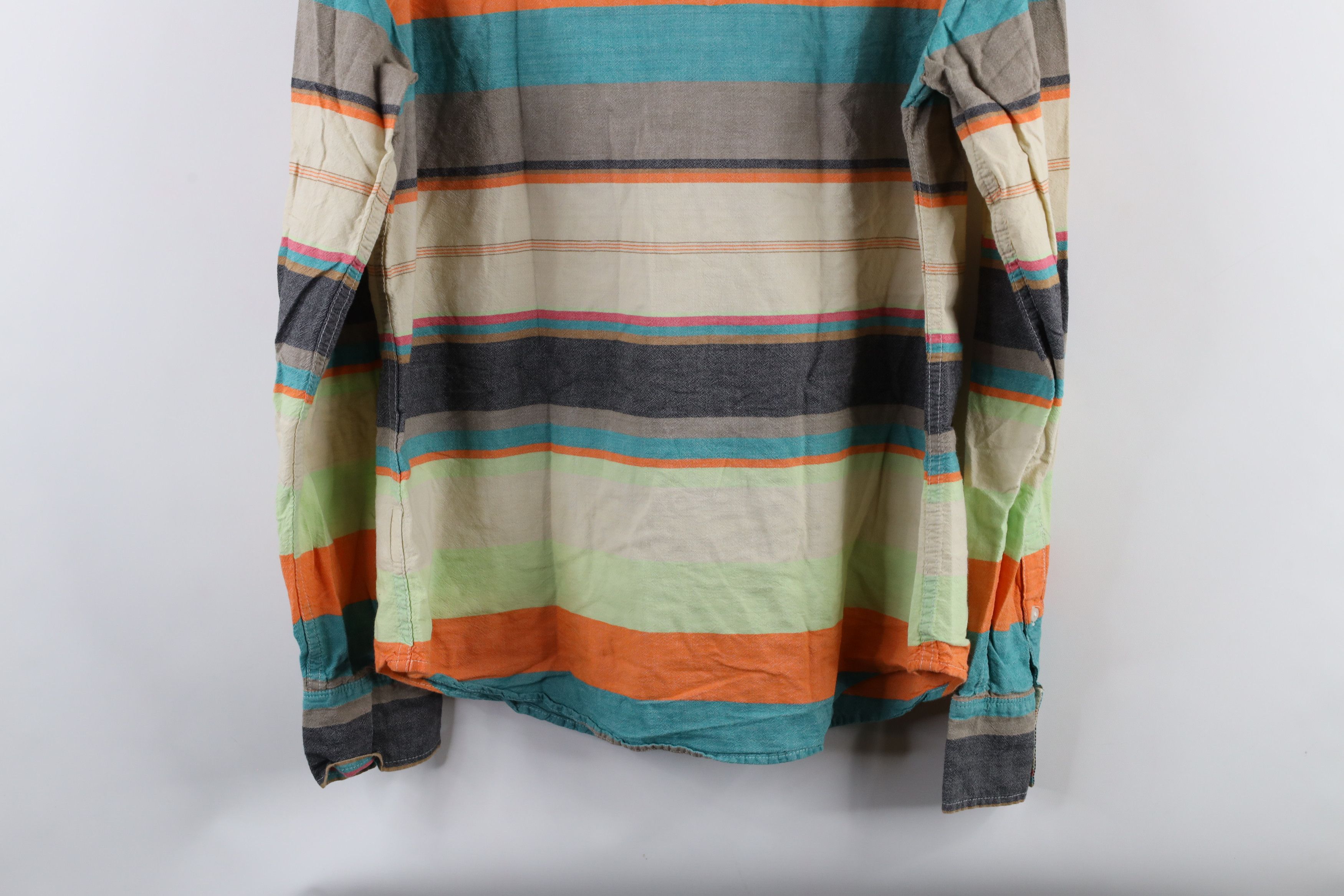 Salt Valley × Vintage Salt Valley Western Rainbow Striped Snap Button Shirt Cotton Size US M / EU 48-50 / 2 - 11 Thumbnail