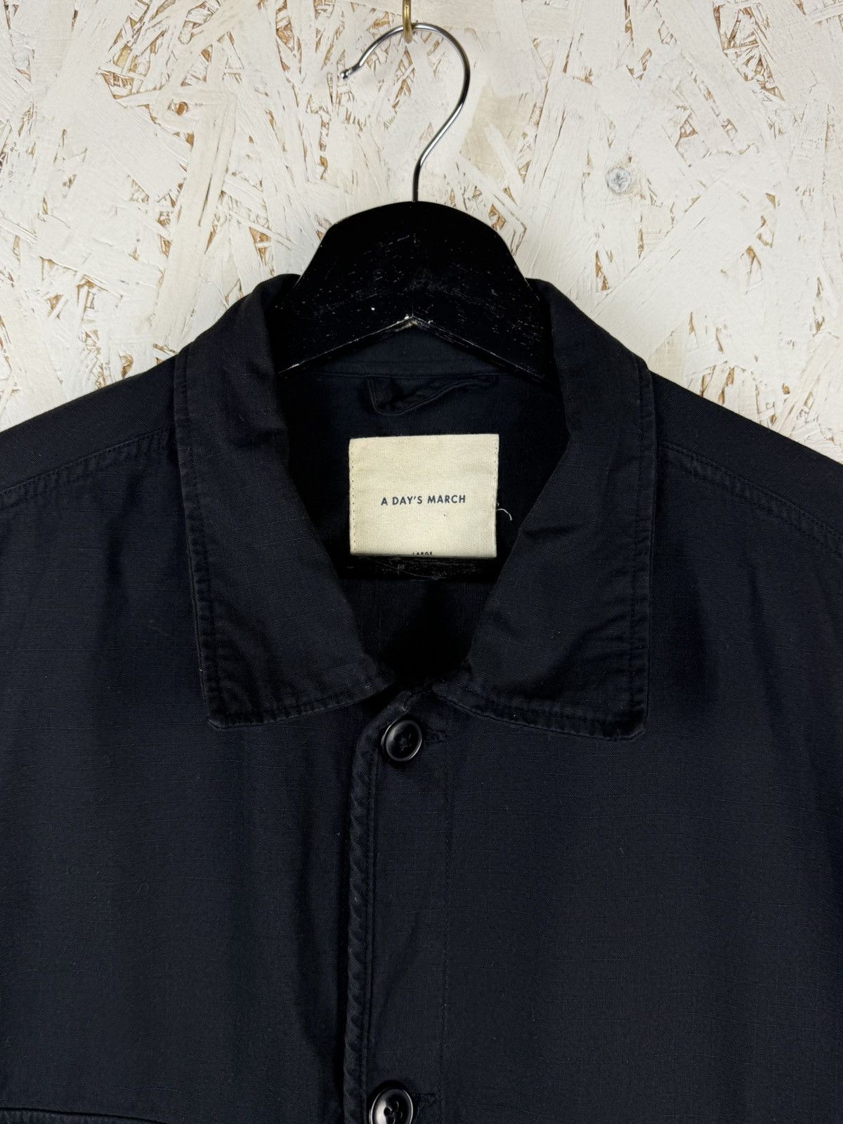 A Day's March A Day’s March Military Style Cotton Button Up Jacket Black L Size US L / EU 52-54 / 3 - 2 Thumbnail