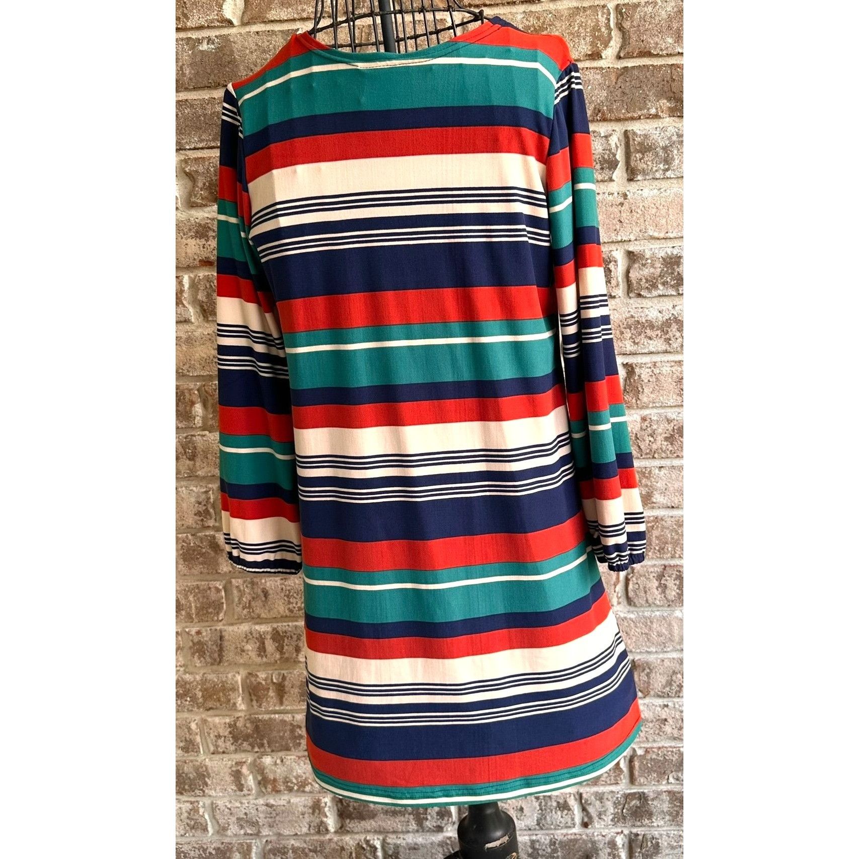 Vintage Vintage Maggie Breen Too Girls Dress 16 Striped Long Sleeve Size XXL / US 16-18 / IT 52-54 - 6 Thumbnail