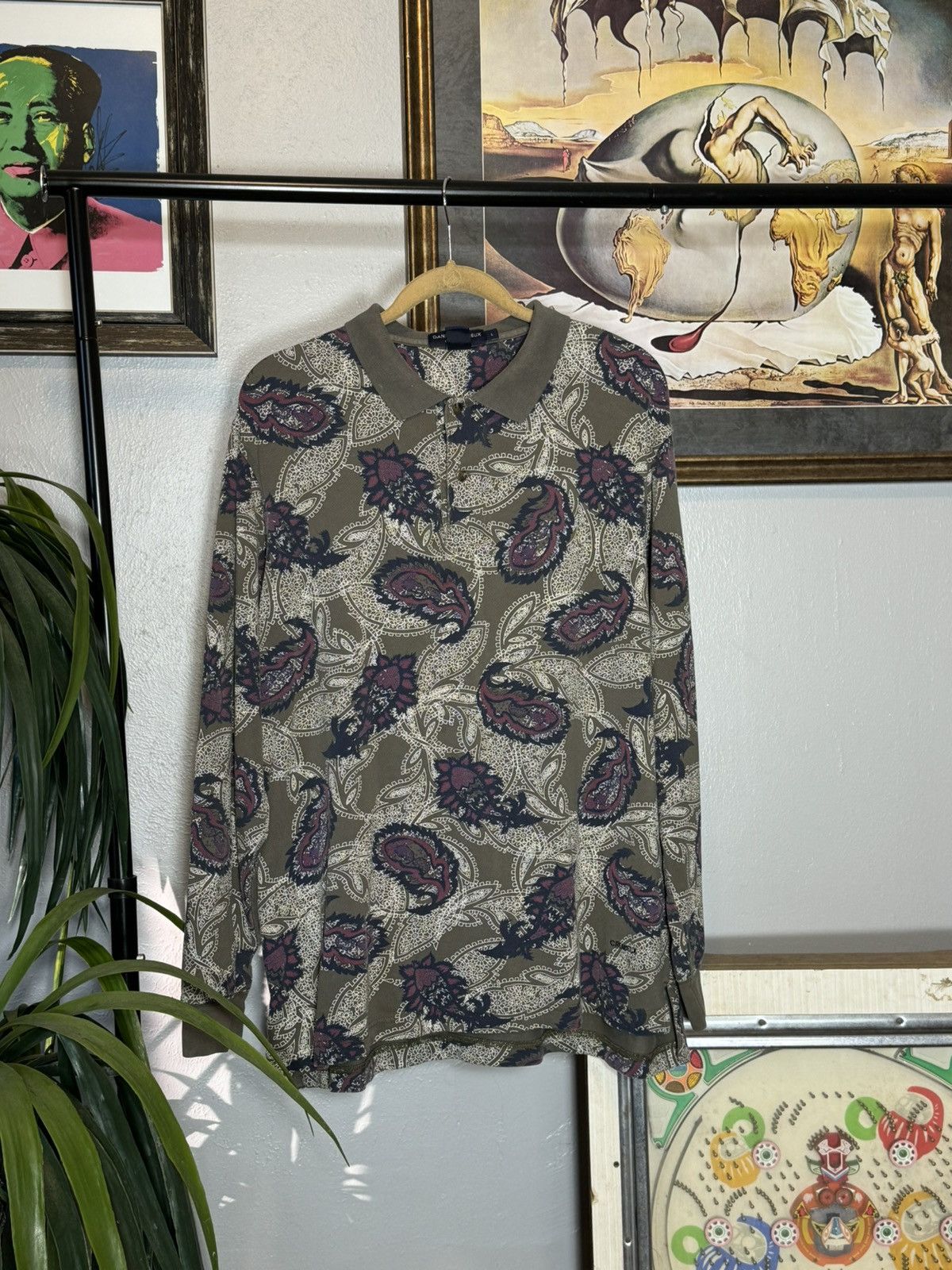 Vintage Vintage Paisley Print Rugby Size US L / EU 52-54 / 3 - 1 Thumbnail