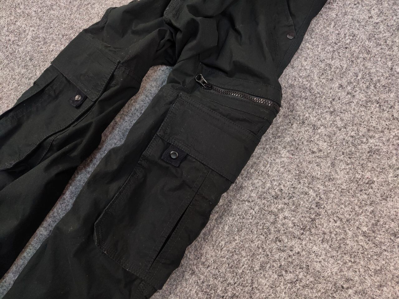 Japanese Brand Vintage Japan style Black Cargo Zip Pants Y2K Size US 34 / EU 50 - 5 Thumbnail