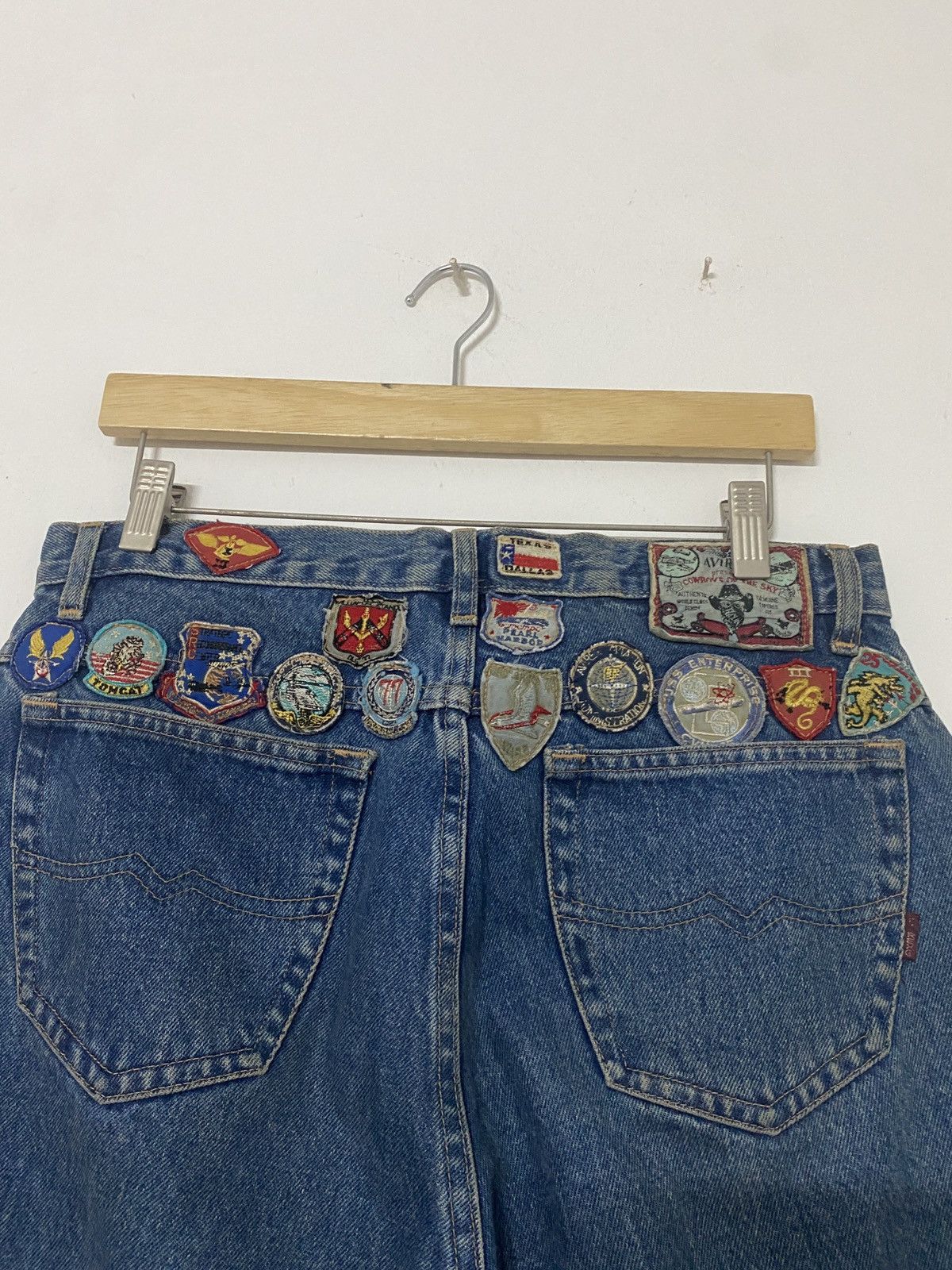Avirex Vintage 80s 90s Avirex Cowboys Of The Sky Jeans Size US 32 / EU 48 - 3 Thumbnail