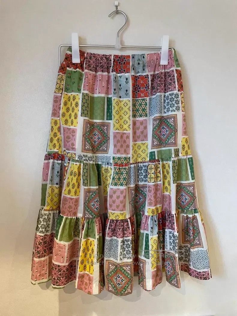 Comme des Garcons Comme des Garcons size F Spring/Summer patched skirt Size 23" - 1 Thumbnail