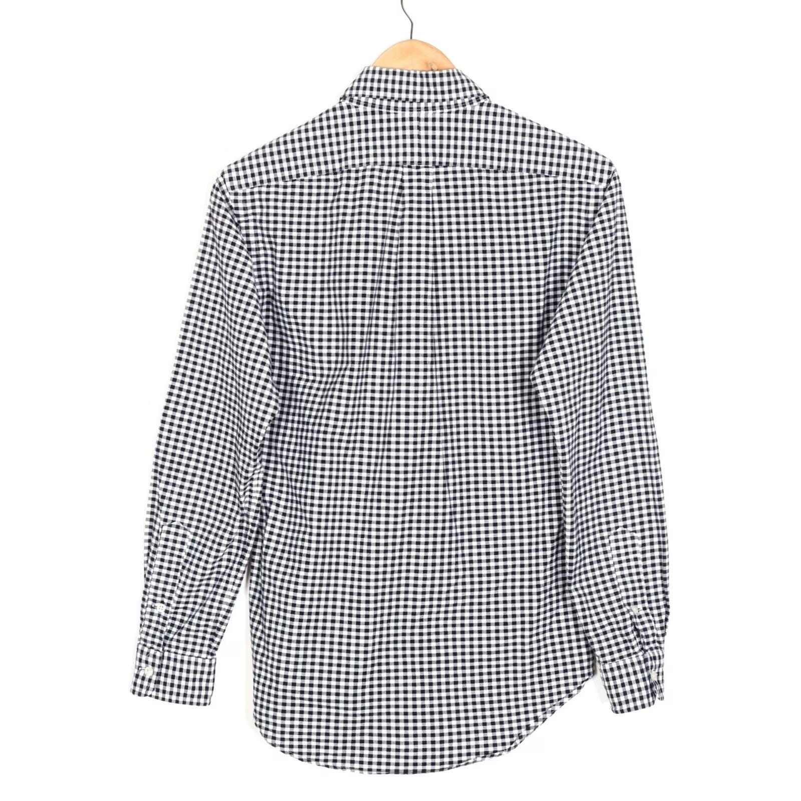 Ralph Lauren RALPH LAUREN Stretch Oxford Shirt Men S Slim Fit Long Sleeve Black / White Check VR3636 Size US S / EU 44-46 / 1 - 3 Thumbnail