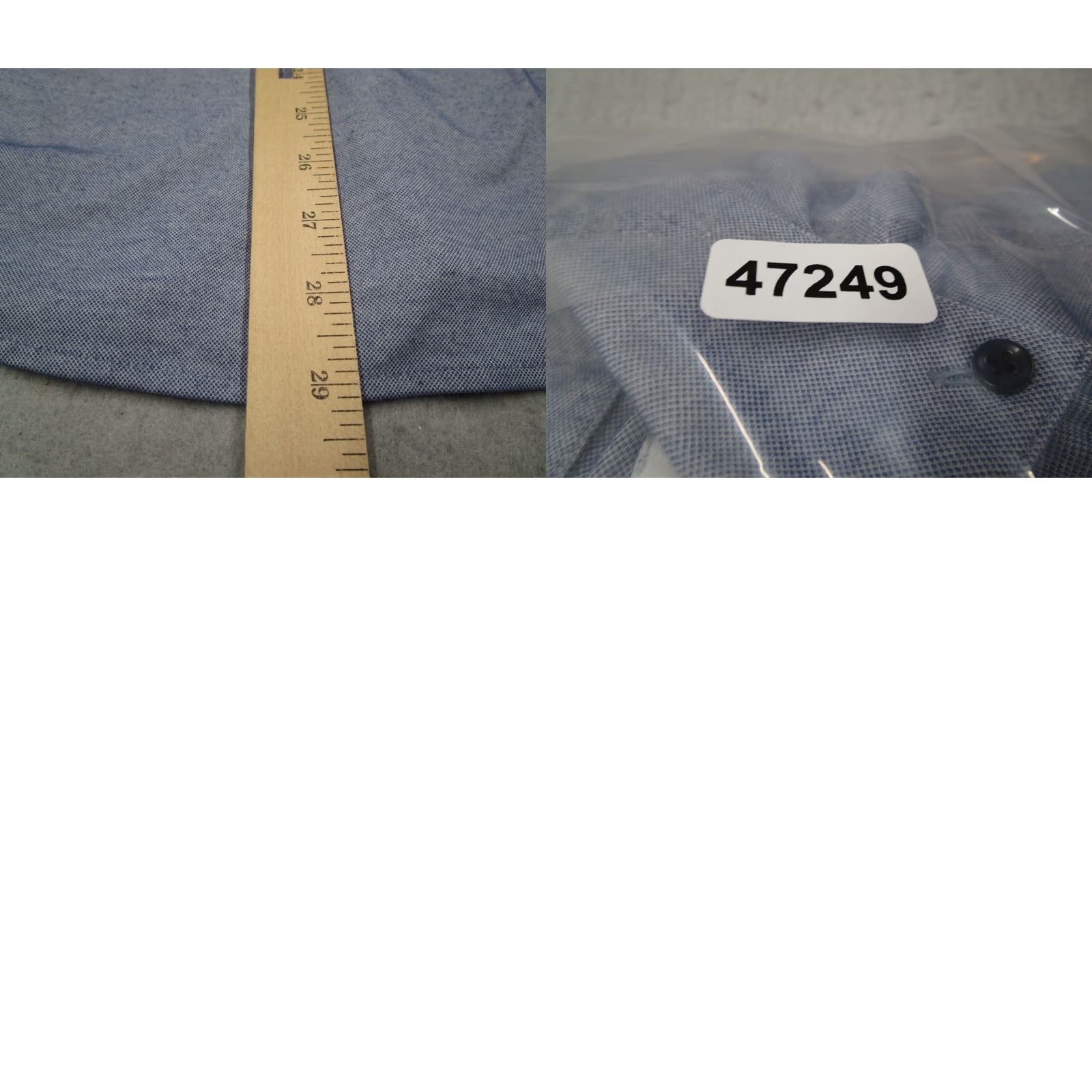 Mizzen+Main Mizzen+Main Shirt Men Medium Blue Classic Button Up Long Sleeve Work Performance Size US M / EU 48-50 / 2 - 8 Thumbnail