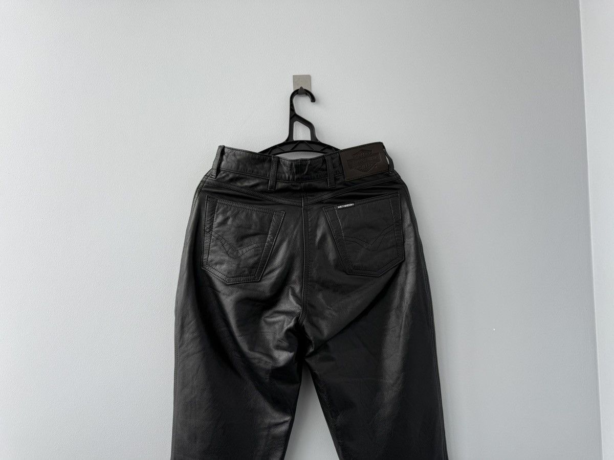 Leather Harley Davidson Vintage Leather Pants Size 28" / US 6 / IT 42 - 5 Thumbnail
