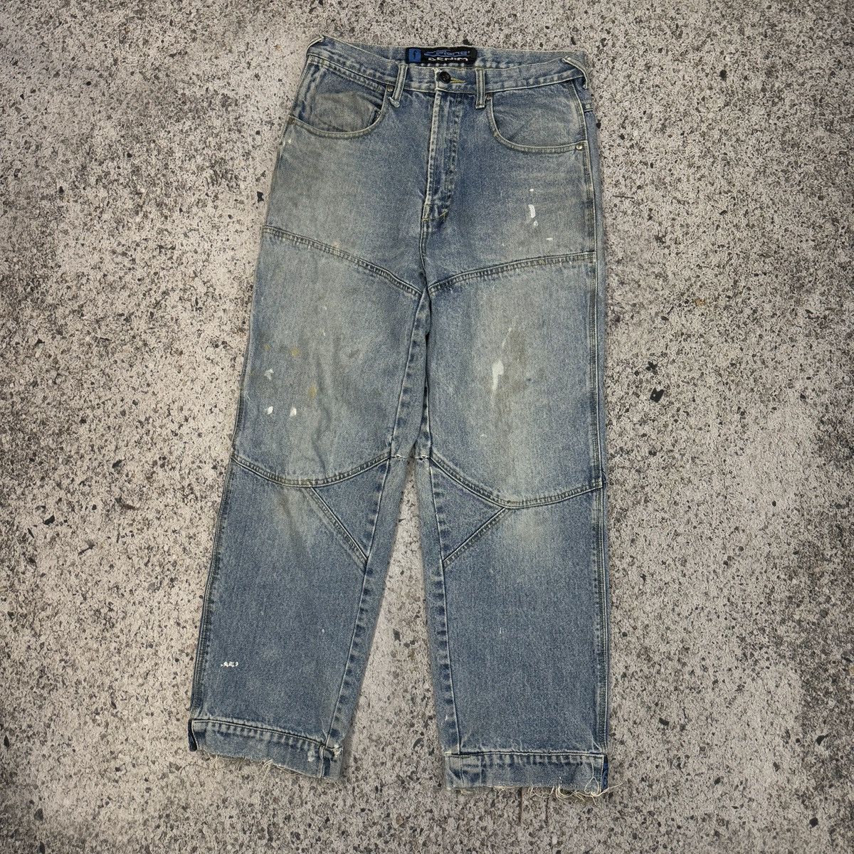 Vintage 90s Fiend Thrashed Faded Distressed Skater Jeans ERD Grunge Size US 32 / EU 48 - 9 Thumbnail