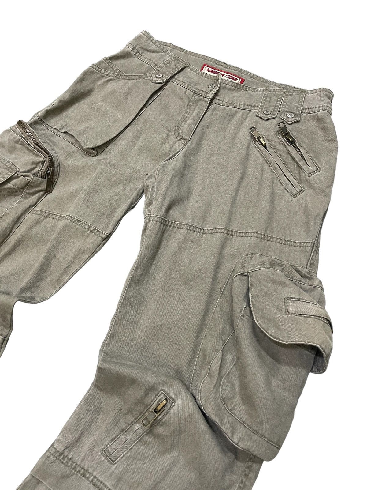 Le Grande Bleu (L.G.B.) × PPFM × Tete Homme Vanilla Star Japan Flared Gask Multi Pocket Cargo Pants Size US 30 / EU 46 - 10 Thumbnail