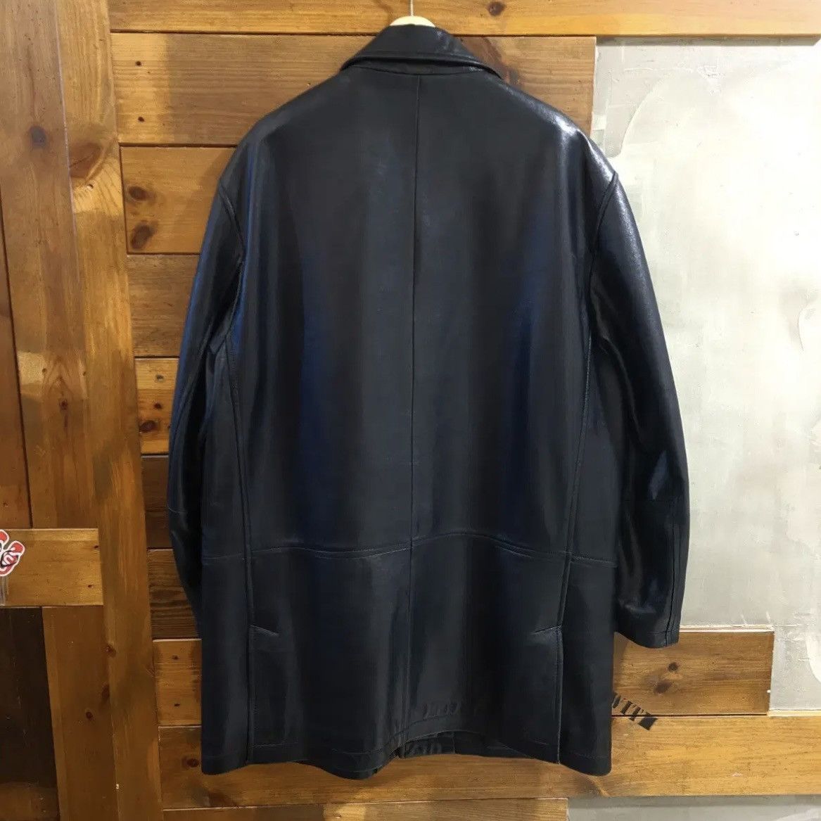 Balenciaga Balenciaga Leather Jacket/Coat Size US XL / EU 56 / 4 - 2 Thumbnail