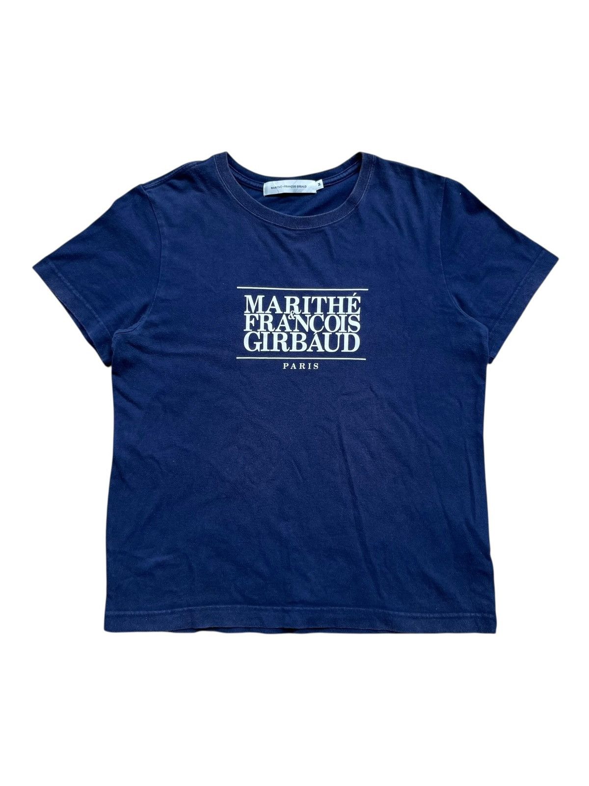 Marithe + Francois Girbaud Marithe Francois + Girbaud T-Shirt Navy Size US M / EU 48-50 / 2 - 1 Thumbnail