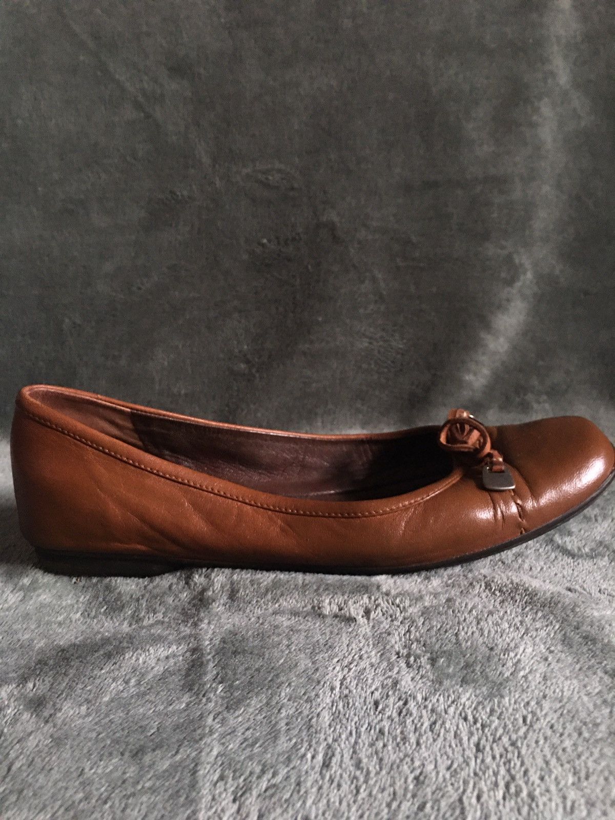 Prada PRADA Brown Leather Vintage Flats Shoes EU 37 Size US 7 / IT 37 - 6 Thumbnail