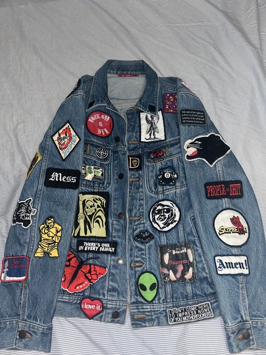 Supreme Supreme S/S 18 Patches Denim Trucker Jacket | Grailed