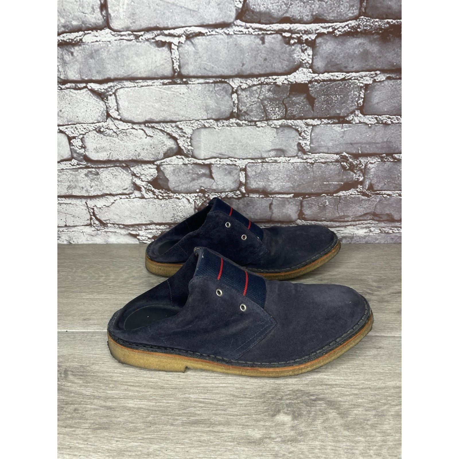 Band Of Outsiders Band of Outsiders Blue Suede Leather Gum Soles Mule Shoes Wo Size US 9.5 / IT 39.5 - 15 Thumbnail