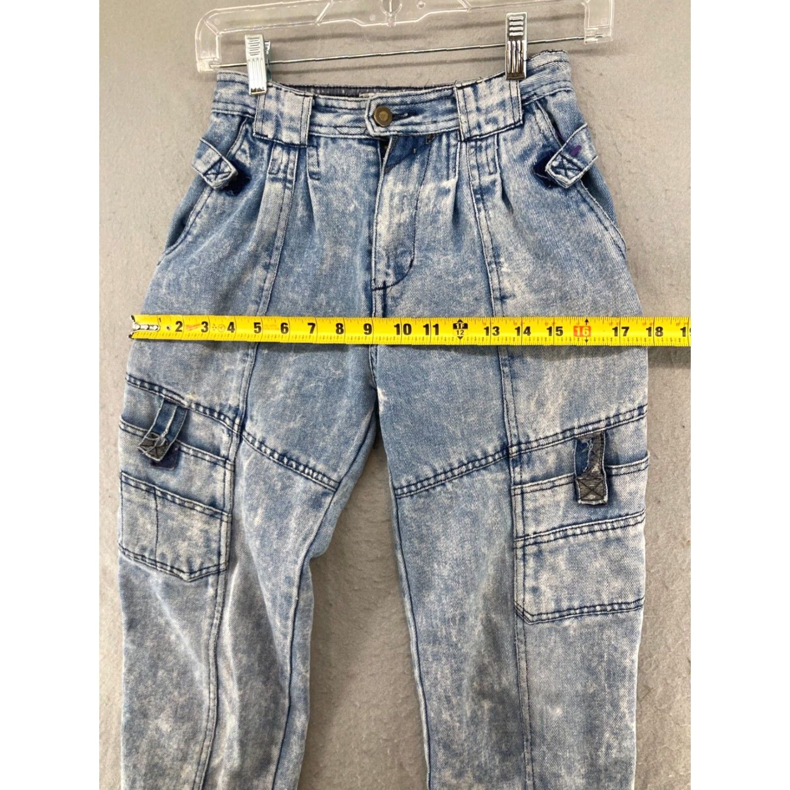 Vintage VINTAGE Academy World Revival Womens Jeans Cargo Tapered 10 Blue 80s 90s Womens Size 32" / US 10 / IT 46 - 3 Thumbnail
