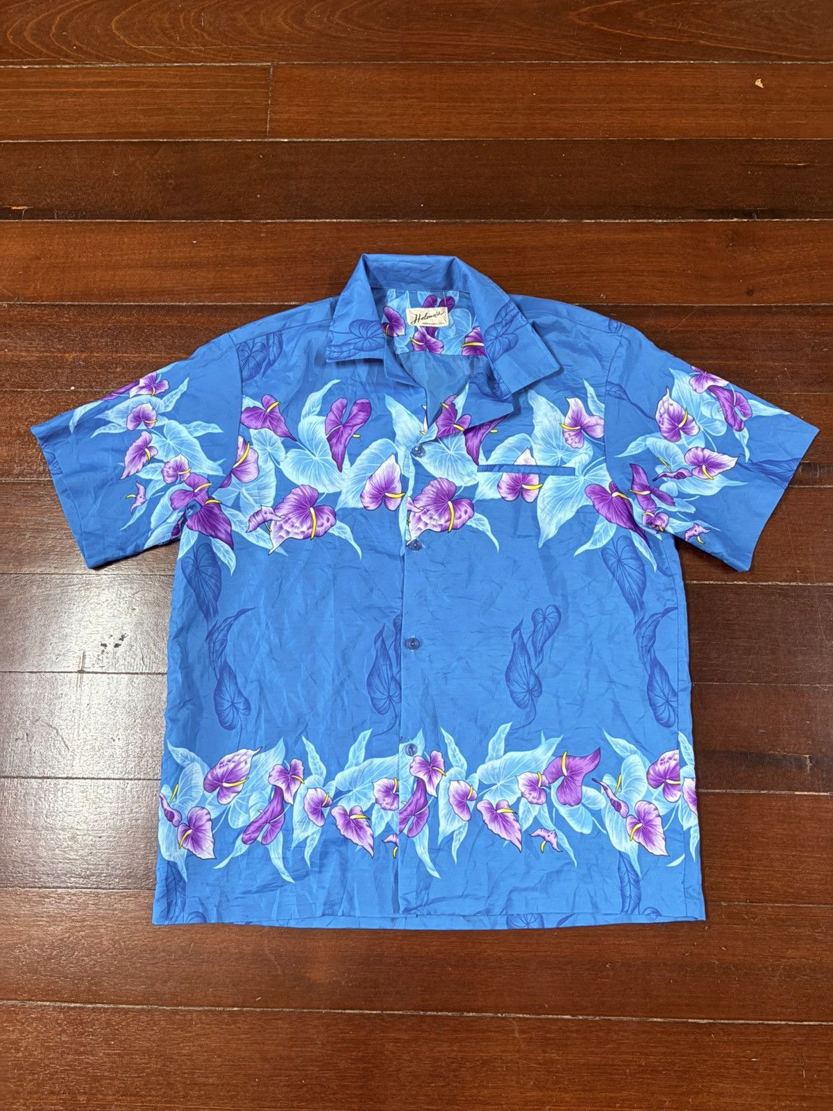 Jams World 80s Rare Vintage halena Hawaii Button Up Patterned Shirt Size US L / EU 52-54 / 3 - 3 Thumbnail