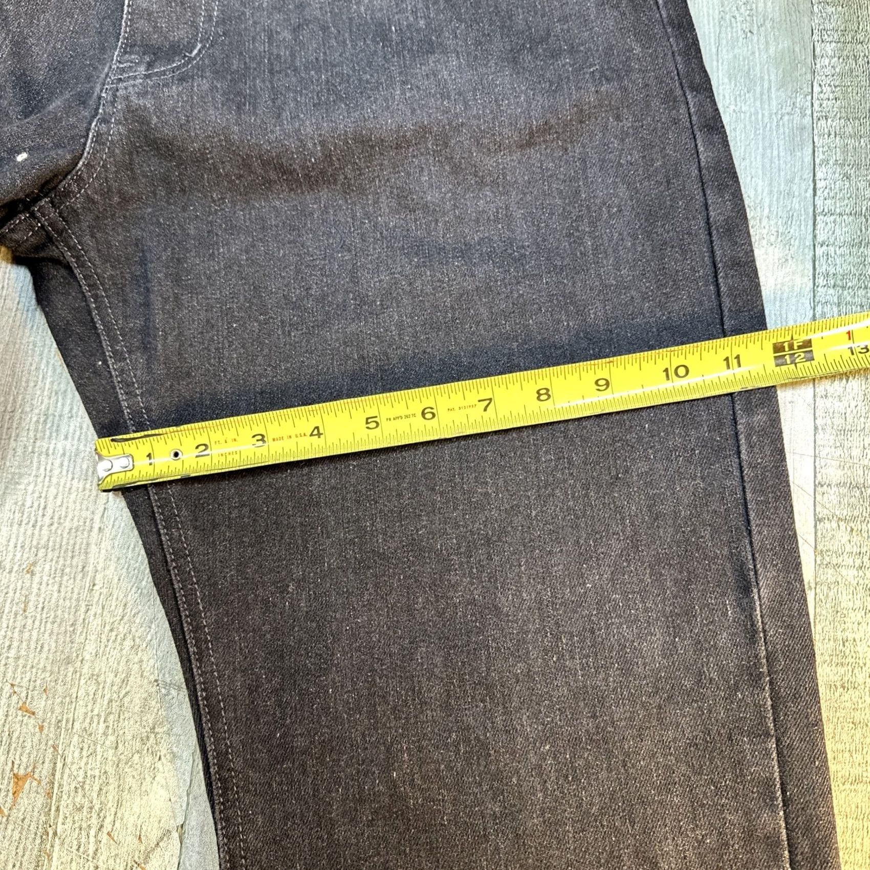 Vintage Structure Men’s Jeans Grey Slim Straight 34x30 Slim Fit Size US 34 / EU 50 - 3 Thumbnail