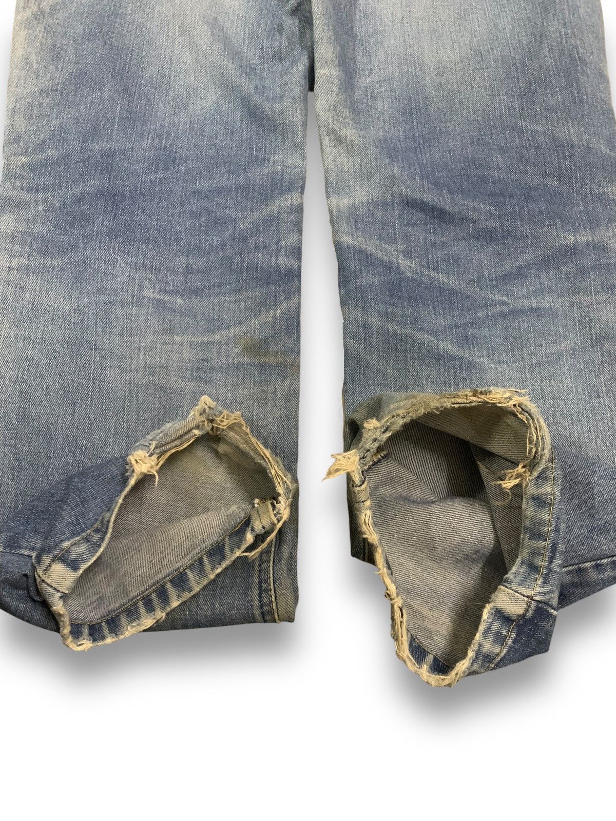 Lee Vintage Lee Riders x Edwin Mud Wash Distressed Grunge Jeans Size US 30 / EU 46 - 11 Thumbnail