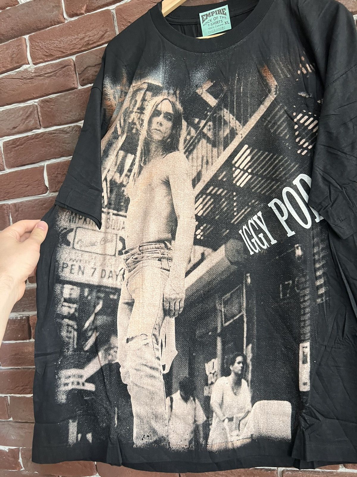 Band Tees Rare Vintage 90s IGGY POP The Stooges Rock Band Tee Shirt Size US XL / EU 56 / 4 - 3 Thumbnail