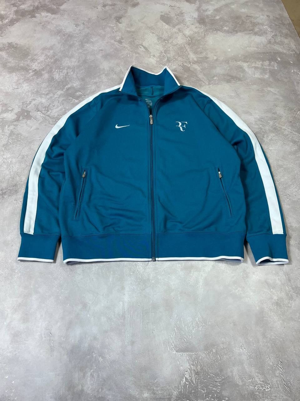 Nike × Vintage Rare Nike Roger Federer Zip Jacket Size US XL / EU 56 / 4 - 2 Thumbnail