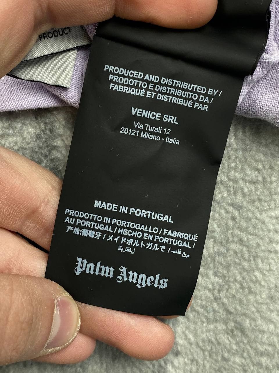 Palm Angels Palm Angels Lilac Big Logo T Shirt Men Size L Size US L / EU 52-54 / 3 - 12 Thumbnail