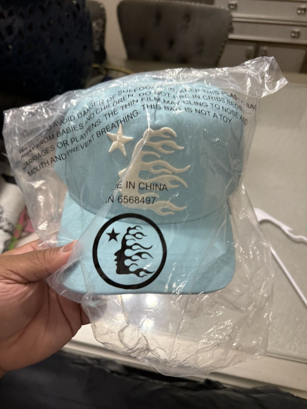 HELLSTAR HELLSTAR SNAPBACK HAT Baby Blue Brand New Size ONE SIZE - 10 Thumbnail